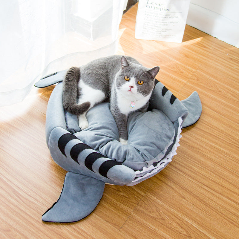 Creative Dual-Purpose Shark Pet Bed