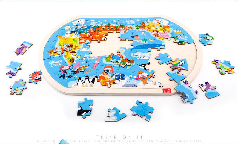Wooden Puzzle World Children's Toys